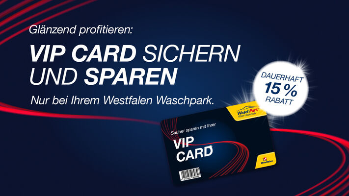 Angebot VIP Card Westfalen Waschpark